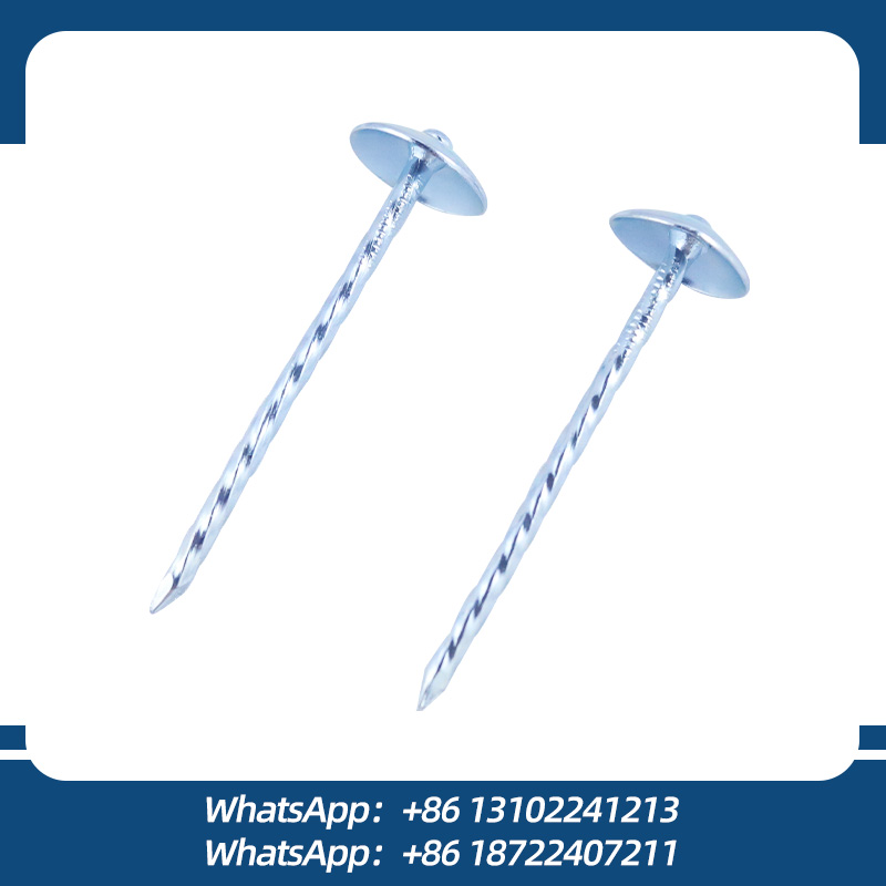 Zincado clavo para techo con golilla