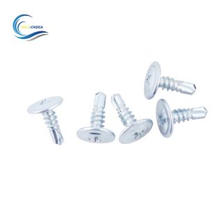 Tornillo zincado c/lenteja punta broca 